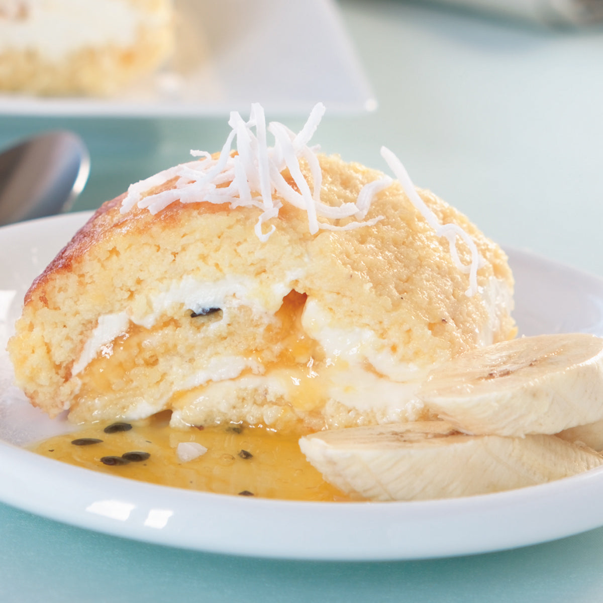 Tropical Almond Roulade