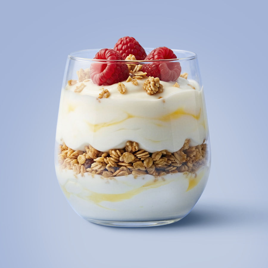 Greek Style Raspberry & Lemon