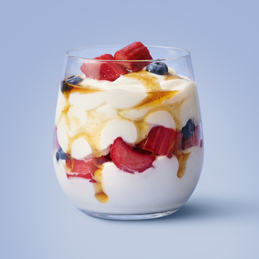 Greek Style Vanilla & Rhubarb