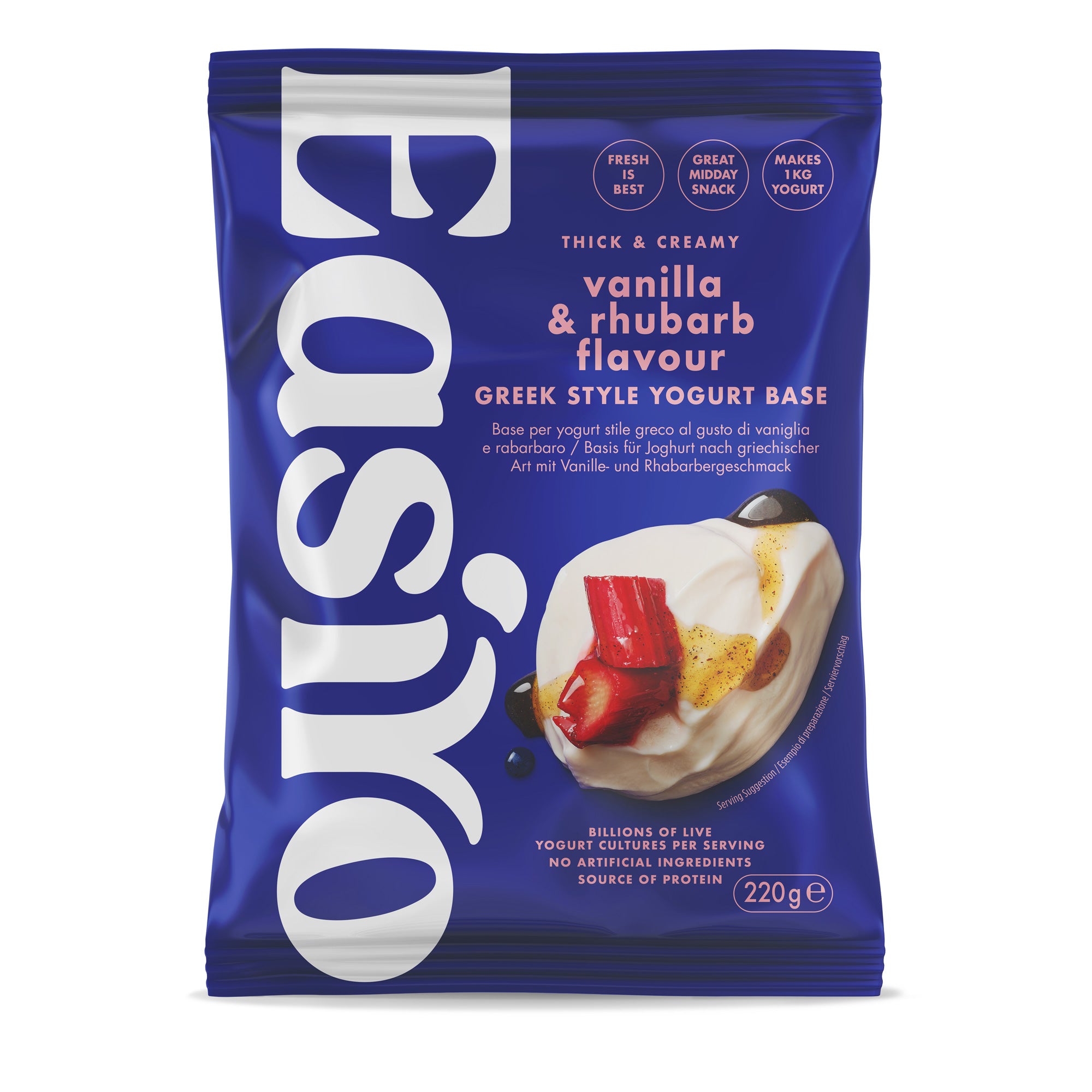 Greek Style Vanilla & Rhubarb