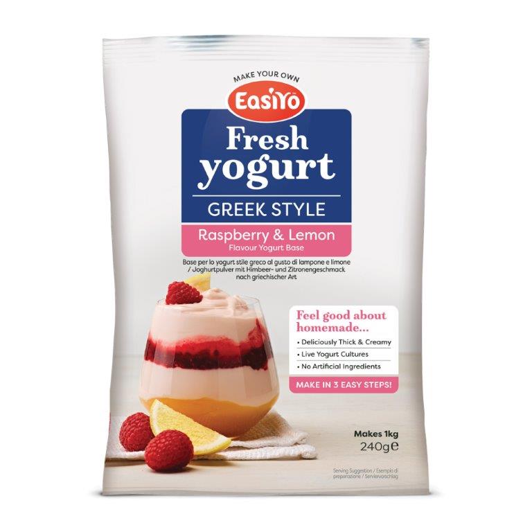 Greek Style Raspberry & Lemon Yogurt | EasiYo UK